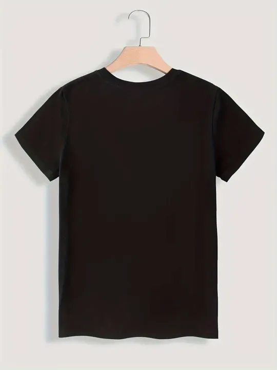 Vibrant%20Spanish%20Letter%20Print%20Short%20Sleeve%20Round%20Neck%20Women's%20Casual%20Sports%20Summer%20-%20Breathable%20Moisture-Wicking%20Lightweight%20-%20Image%204