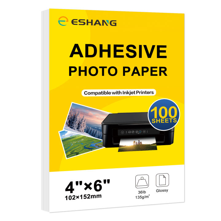Sticker 3r 3R/4R/5R/A4 Printable Sticker Paper for Inkjet Printer, Dries Quickly ...