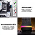 Computer PSU ATX 24Pin Adapter 90° Angle RGB Connector, Steering Head Smarter & Cleaner Cabling Managerment, M/B 5V ARGB SYNC.