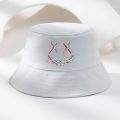 Unisex Fashion Printing Outdoor Leisure Sunscreen Fisherman Hat Sunshade Hat Solid Color. 