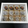 pack of 12 Chocolate coated Khajoor filled with Almond Walnut Cashewnut dry fruits. 