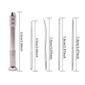 5Pcs/set Leather Sewing Kit Replaceable Needle with Awl Handle Set DIY Leathercraft Shoes Repair Tools Punch Stitching Needles. 
