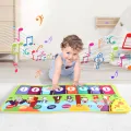 80*30cm Kid Multifunctional Music Piano Mat Toddler Floor Baby keyboard Dance Mat 8 Animal Sounds Educational Toys For Kid Gifts. 