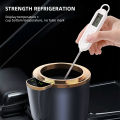 2 in 1 Smart Car Home Thermo Electric Cup Fast Cooling Heating Drink Warmer Cooler Large Screen Big Buttons 12V Plug and Play.