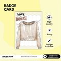 Badge Display Card, Brooch Display Card, Badges, Brooch, Jewelry Card, Jewelry Display Card, Enamel pin, Enamel Pin Display Card. 