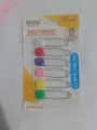 Baby Safety Pin/ 6 Pcs / Plastic Head Safety Pins /Safety Locking /Baby Cloth Diaper Nappy Pins /Buckles /Sewing Supplies. 