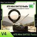 AMNVOLT V4 ATS MINI SI4732 Radio ALL Band DSP Radio FM AM SSB LSB USB Receiver with Added the Wired Headphone Feature.