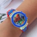 Disney Spiderman Cartoon Watch Frozen Princess Mickey Mouse Anime Figures Toys Watch Doll Clock Watch Boys Girls Kids Gifts. 