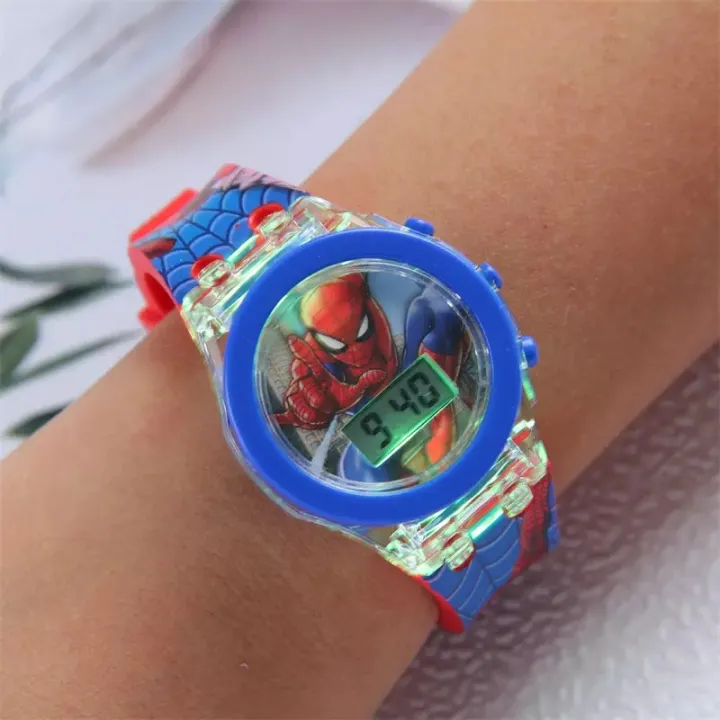 Disney%20Spiderman%20Cartoon%20Watch%20Frozen%20Princess%20Mickey%20Mouse%20Anime%20Figures%20Toys%20Watch%20Doll%20Clock%20Watch%20Boys%20Girls%20Kids%20Gifts%20-%20Image%202