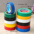 Color Electrical Tape PVC Wear-resistant Flame Retardant Lead-free Insulating Waterproof Eletrician White Black Red Blue Green. 