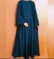 PREMIUM QUALITY ABAYA KOREAN NIDA STUFF MUSLIM WEAR(54 length ). 