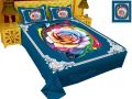 new collection br luxury cotton double size twill panel bed sheet size (7.5×8.5) King size with two pillow cover.