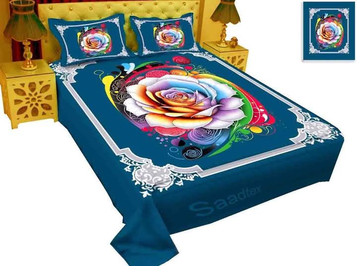 new%20collection%20br%20luxury%20cotton%20double%20size%20twill%20panel%20bed%20sheet%20size%20(7.5%C3%978.5)%20%20King%20size%20with%20two%20pillow%20cover%20-%20Image%202