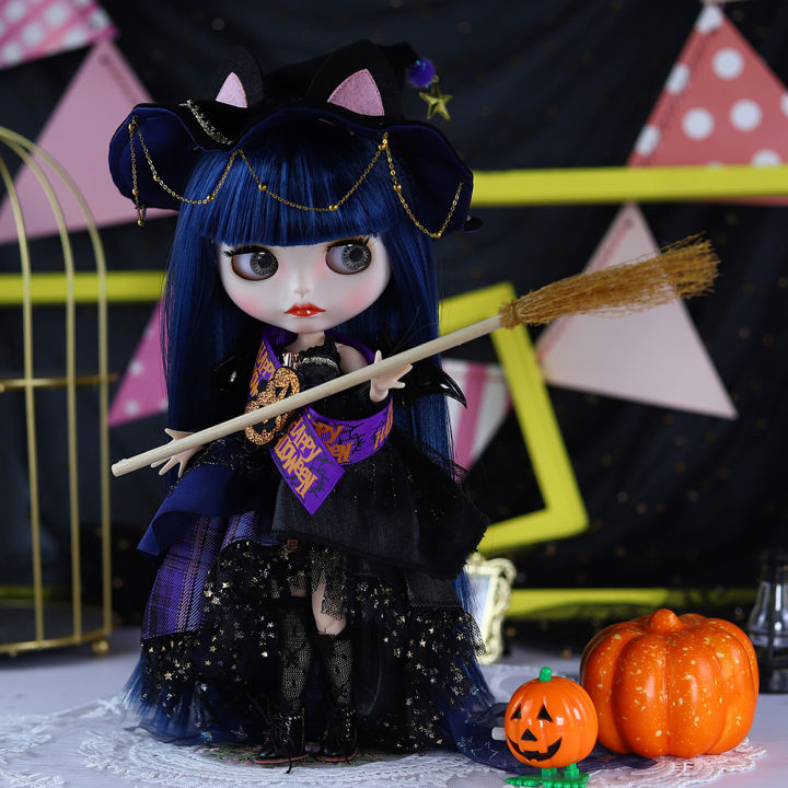 ICY%20DBS%20Blyth%20Doll%20BJD%20Joint%20Body%20White%20Skin%20Blue%20Hair%20Set%20Doll%201/6%2030cm%20Girl%20%20Anime%20SD%20-%20Image%206