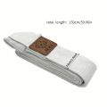 Multifunctional Yoga Mat Leather Label Strap - Yoga and Pilates Stretch Strap, Perfect for Fitness and Training.