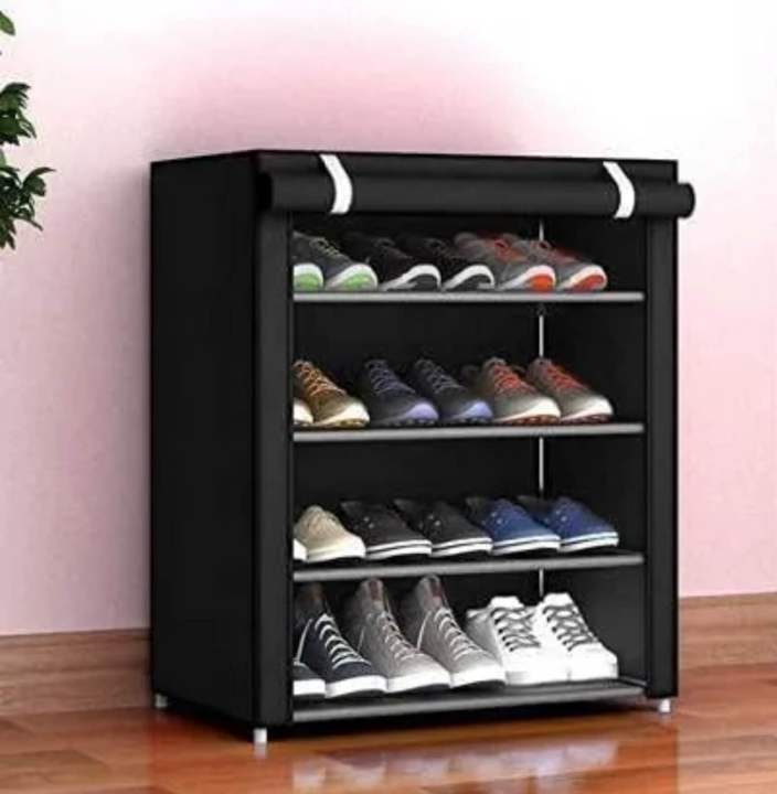 Portable%20Folding%20And%20Covering%204%20Layer%20Shoe%20Rack%20-%20Image%202