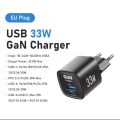 ASOMETECH 33W GaN Charger 2 Ports PD 3.0 PPS QC4.0 Charger For iPhone and Samsung Xiaomi Tablet iPad Air Phone Charger.