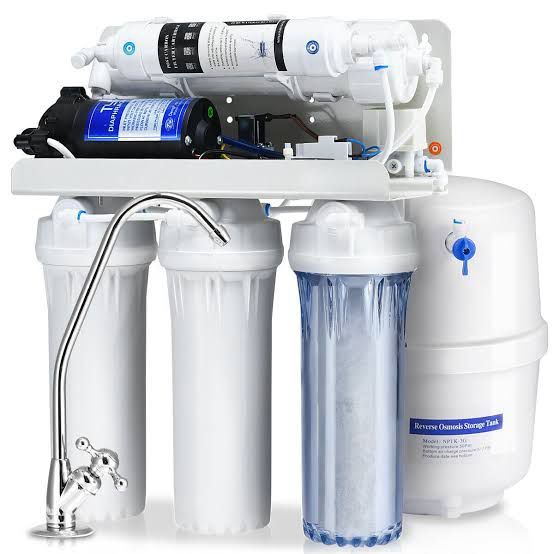 5th stage reverse osmosis Ro water filter system  water Purification Filteration system with completely accessories and easily maintance prove high quality