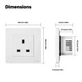 MOES Star Ring Tuya ZigBee Smart UK Wall Socket Energy Monitor Indicator App Remote Control Voice Cotrol Alexa  Home. 