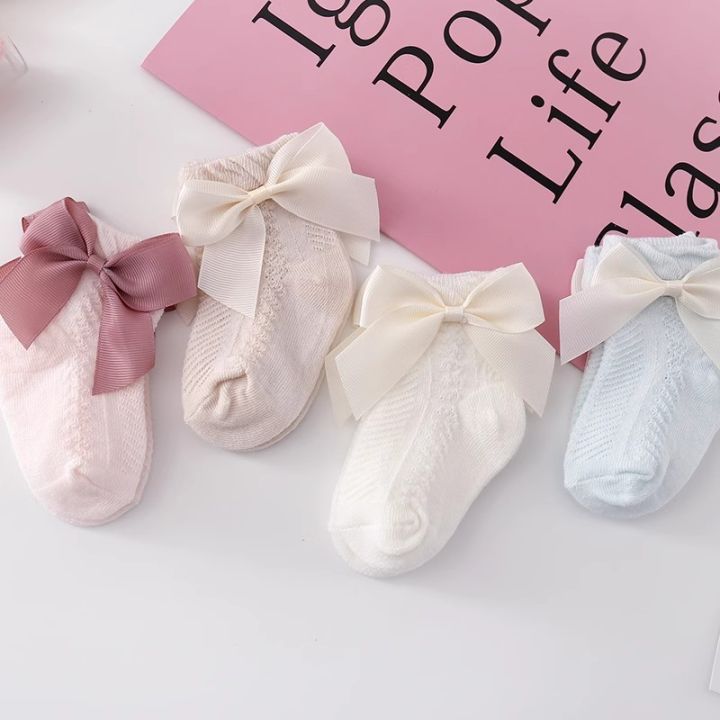 3%20Pairs%20Summer%20Baby%20Mesh%20Socks%20Bowknot%20Soft%20Cotton%20Newborn%20Sock%20Princess%20Infant%20Toddler%20Girls%20Cute%20Breathable%20Socks%20-%20Image%202