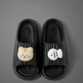 Cute Cat Decoration Soft Cloud EVA Indoor Slippers Women Summer 2026 Comfort Thick Bottom House Slippers Girl's Cartoon Slides. 
