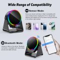 5 In 1 RGB Powerful Bluetooth Wireless Speaker Mobile Phone Stands Portable HIFI Sound Subwoofer Boombox Magnetic Tablet Brack.