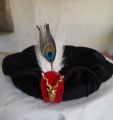 Original Chitrali cap for man handmade with Markhor and feather. 