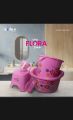 Pure plastic 5 pec bathroom set. 