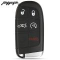Jingyuqin For Jeep Grand Cherokee Dodge Ram 1500 Journey Charger Dart Challenger Durango Chrysler 300 Remote Key Shell 2/3/4/5BT.