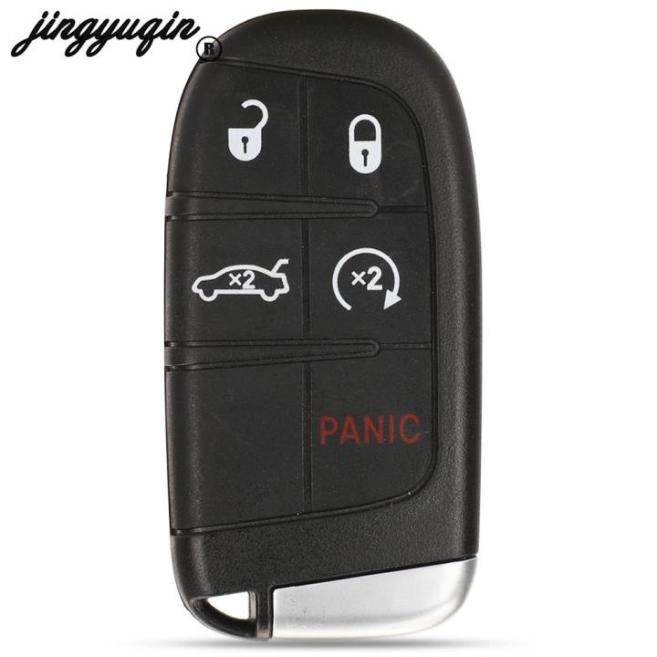 Jingyuqin%20For%20Jeep%20Grand%20Cherokee%20Dodge%20Ram%201500%20Journey%20Charger%20Dart%20Challenger%20Durango%20Chrysler%20300%20Remote%20Key%20Shell%202/3/4/5BT%20-%20Image%204