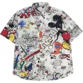 Korean short sleeve cartoon shirt size M L XL XXL men/women wear. 