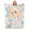 Candy Candy Manga Fleece Blankets Drama Adventure Custom Throw Blankets for Sofa Bedding Lounge. 