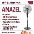 High Quality Stand Fan 16 Inch 5 Blade. 