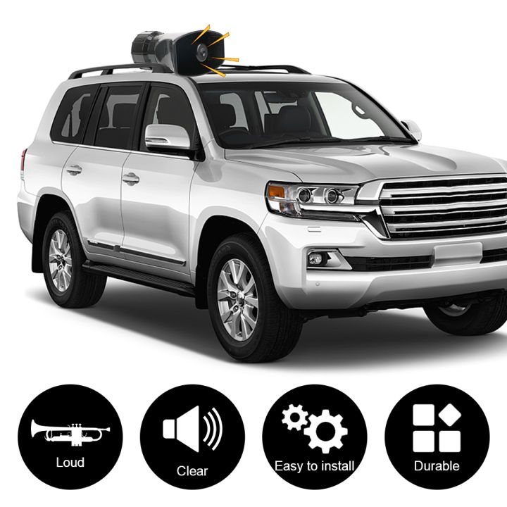 120dB%2012V%20Car%20Horn%20Police%20Warning%20Siren%20Loud%20Speaker%207%20Multi-tone%20Claxon%20Horn%20Car%20Loudspeaker%20Megaphone%20Cigar%20Lighter%20Adapter%20-%20Image%203