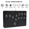 Flatbox Original Arcade Controller For PC Pico GP2040-CE Hot Swappable Mini Hitbox Keyboard For PS4/PS3/Steam/Mister/Switch. 