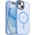 Colour Skin Feel for Magsafe Magnetic Armor Case for IPhone 16 15 14 Pro Max Plus Hybrid Shockproof Matte Clear PC Hard Cover. 