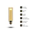 DS42-200  3w Vintage Edison Led Bulb Decorative light  E27 Lamp holder Amber colour. 