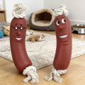Dog Sausage Chew Toy - Bite-Resistant And Not Easy to Break, Interactive Training Teething Toy, Preferred Material, Dog Chew Toy.