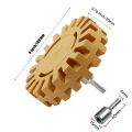 Car Eraser Wheel Adhesive Remover  Wheel, Smooth Power Drill Adapter, Paint Repair  Vinyl Decals Removal Tool. 