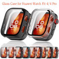 For Huawei Watch Fit 4 & Fit 4 Pro All-Around Screen Protector Glass+Cover Hard PC Bumper Tempered Glass Watch Case For Huawei Watch Fit 4 & Fit 4 Pro.