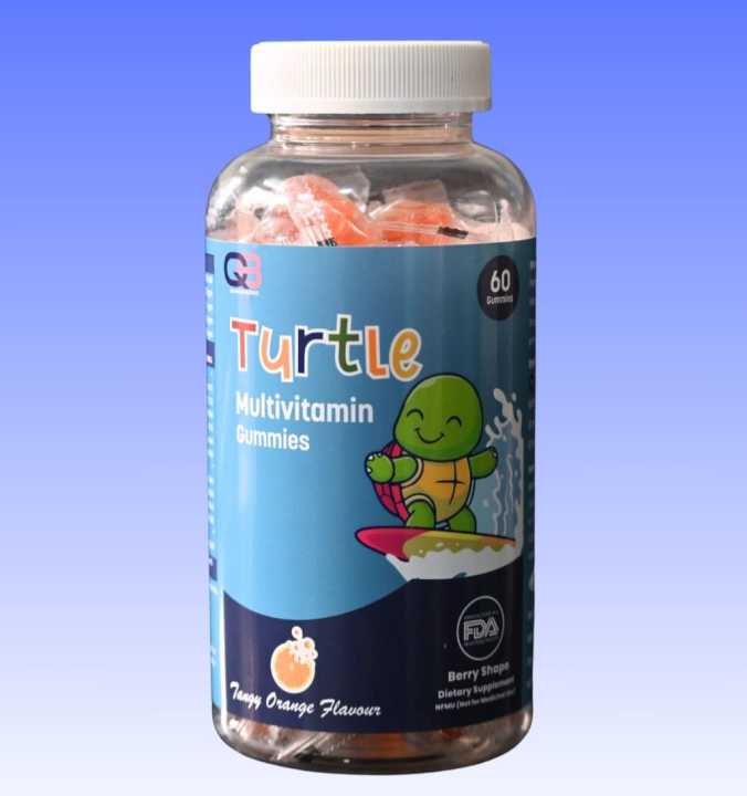 Turtle Multivitamin Gummies For Kids For Growth And Immunity. 60 ...