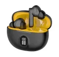 Premium Wireless Earbuds Black Yellow Bluetooth 5.3. 