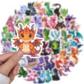 50Pcs Cartoon Cute European Dragon Stickers DIY Scrapbook Stationery Water Bottle Phone Laptop Guitar Decals.
