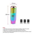 Universal 8.5cm Manual Car Gear Shift Knob Aluminium Alloy Racing Automatic Shift 7 Color Gear Shift Knob Auto Transmission amag. 