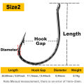 50Pcs Drop Shot Hook Worm Hook Fishing Hooks Drop Shot Rig High Carbon Steel Freshwater Fishing for Bass Perch Catfish. 