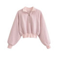 Women Fashion With Zip Cropped Sweatshirt And Mid Waist Back Zipper Mini Skirt Female Two Piece Sets Mujer.