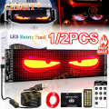 App Control Scrolling Advertising LED Sign Led Eyes for Truck USB Custom Text Pattern Programmable Display Truck Car Devil Eye. 