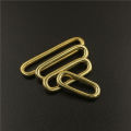 2pcs Molded Cast Solid Brass Oval Loop Ring Buckle Leather Craft Bag Luggage Shoulder Strap Webbing Belt Strap Keeper.