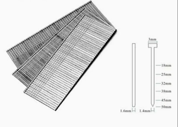 T25 1" 2500 Pcs High-quality Nail Pin Air Brad Nailer Wire Refill, Nail For Wood Work