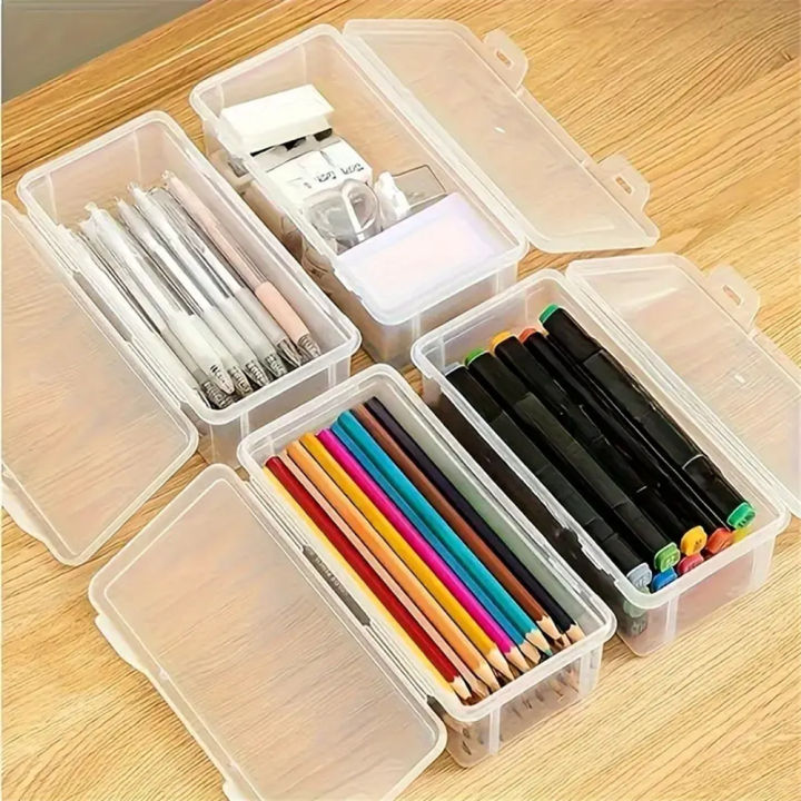 1pc Lightweight Translucent Pencil Case: Big Capacity & Frosted Design - Perfect For School Supplies, Student Pencil Case, Pract
